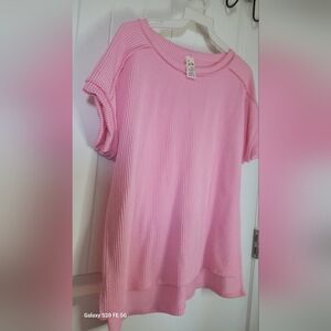 7th Ray T5160 Corded Ribbed Dolman Top